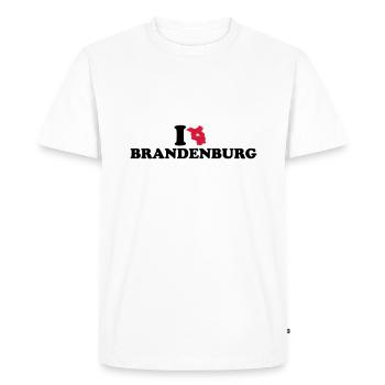 Brandenburg - Men's Premium Organic T-Shirt - white - Front - Nico (187cm)