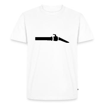 Turntable - Men's Premium Organic T-Shirt - white - Front - Nico (187cm)
