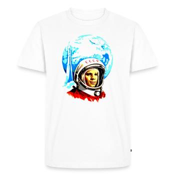 kosmonaut - Männer Premium Bio T-Shirt - Weiß - Vorne - Nico (187cm)