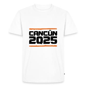 Vacances Cancun 2025 - T-shirt Premium bio Homme - blanc - Devant - Nico (187cm)