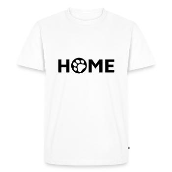 Chat, chien, niche pour chien, maison pour chats - T-shirt Premium bio Homme - blanc - Devant - Nico (187cm)