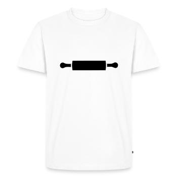 rouleau à pâtisserie - T-shirt Premium bio Homme - blanc - Devant - Nico (187cm)