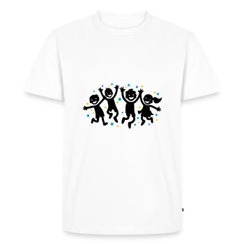 Enfants Joie Maternelle - T-shirt Premium bio Homme - blanc - Devant - Nico (187cm)