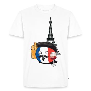 FranceBall - Men's Premium Organic T-Shirt - white - Front - Nico (187cm)