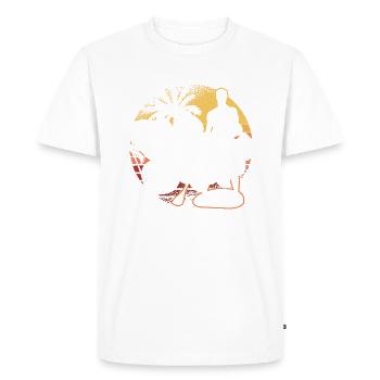 What's up? | Cool SUP Paddling Stand Up Paddling - Men's Premium Organic T-Shirt - white - Front - Nico (187cm)