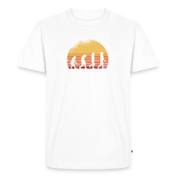 Evolution football féminin football féminin filles - T-shirt Premium bio Homme - blanc - Devant - Nico (187cm)