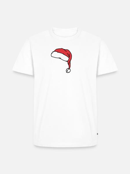 Santa hat Christmas - Men's Premium Organic T-Shirt - white