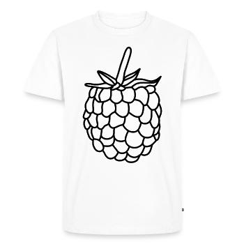 Raspberry Berry Vitamins - Men's Premium Organic T-Shirt - white - Front - Nico (187cm)