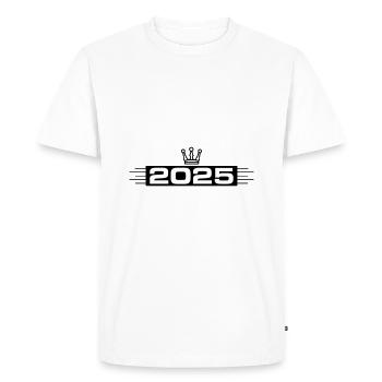 2025 Krone - Men's Premium Organic T-Shirt - white - Front - Nico (187cm)