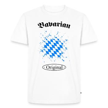 Bavarian Original Bayern Bavaria bayern - Men's Premium Organic T-Shirt - white - Front - Nico (187cm)
