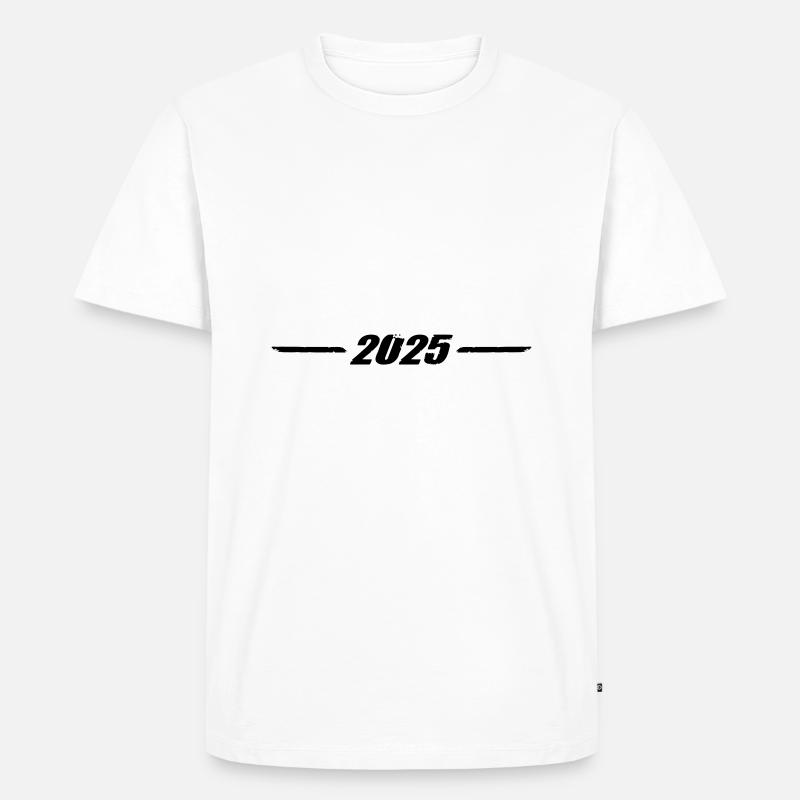 2025 - Männer Premium Bio T-Shirt - Weiß