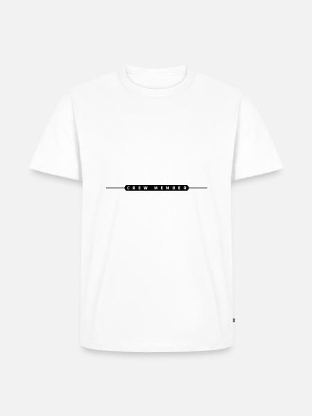 Crew Mitglied - Männer Premium Bio T-Shirt - Weiß