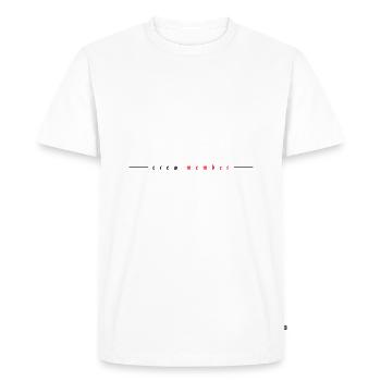 Crew Member - Men's Premium Organic T-Shirt - white - Front - Nico (187cm)