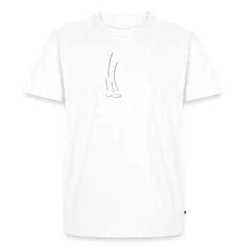 St Malo Brittany North Coast - T-shirt Premium bio Homme - blanc - Devant - Nico (187cm)