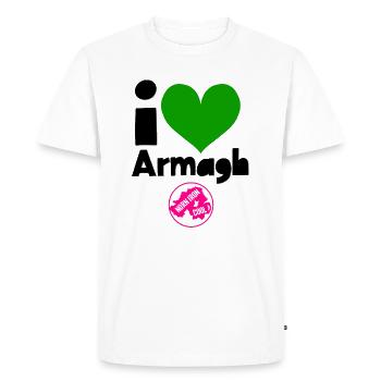 Armagh - T-shirt Premium bio Homme - blanc - Devant - Nico (187cm)