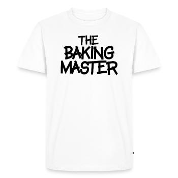 ''The Baking Master'' - Men's Premium Organic T-Shirt - white - Front - Nico (187cm)