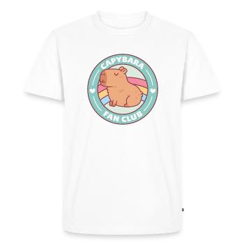 Cute Capybara Fan Club - Men's Premium Organic T-Shirt - white - Front - Nico (187cm)