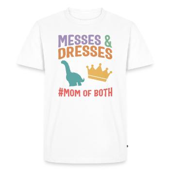 Chemise Mère, Messes Et Robes Maman Des Deux - T-shirt Premium bio Homme - blanc - Devant - Nico (187cm)