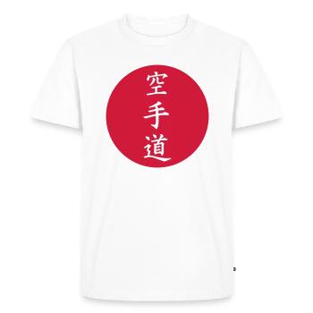 karaté - T-shirt Premium bio Homme - blanc - Devant - Nico (187cm)