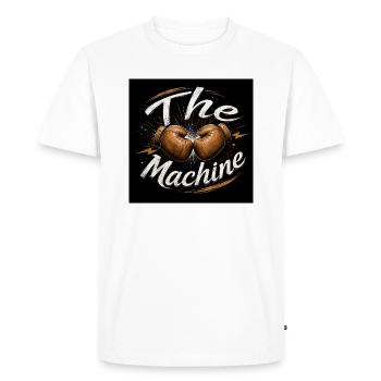 La Machine Boxing - T-shirt Premium bio Homme - blanc - Devant - Nico (187cm)