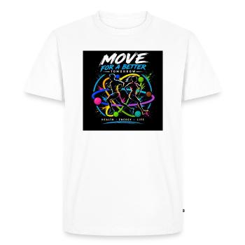 Faites de l’exercice pour un avenir meilleur - T-shirt Premium bio Homme - blanc - Devant - Nico (187cm)