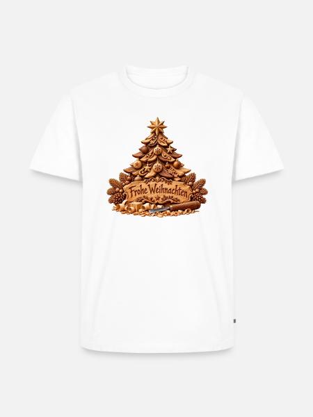 Weihnachtsgeschenk für Schreiner & Tischler - Männer Premium Bio T-Shirt - Weiß