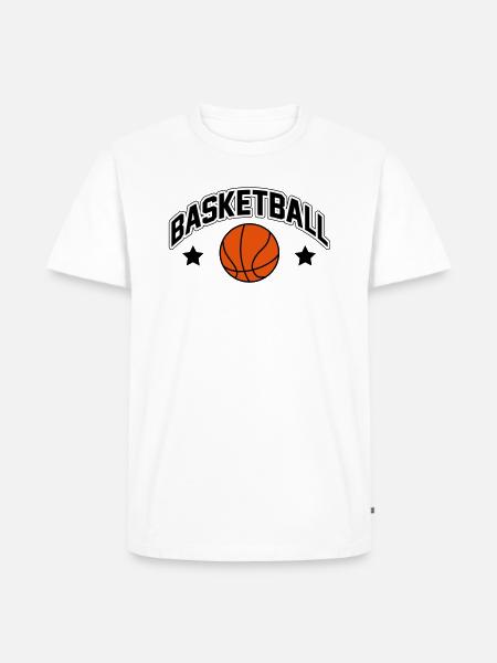 Basketball - Männer Premium Bio T-Shirt - Weiß