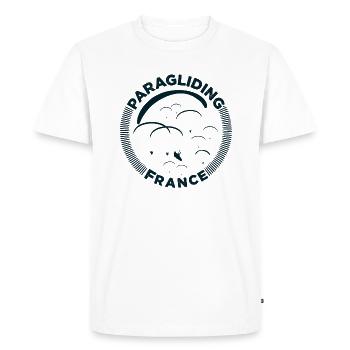Parapente France - T-shirt Premium bio Homme - blanc - Devant - Nico (187cm)