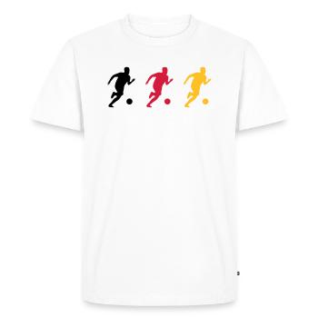 Football football football match de football drapeau allemand - T-shirt Premium bio Homme - blanc - Devant - Nico (187cm)