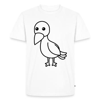 Corneille Comic Animal - T-shirt Premium bio Homme - blanc - Devant - Nico (187cm)