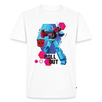 Transformers Earth Spark Autobot Optimus Prime - T-shirt Premium bio Homme - blanc - Devant - Nico (187cm)