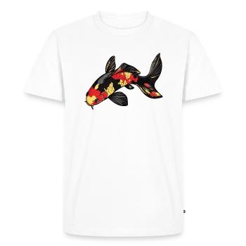 Beautiful Koi - Men's Premium Organic T-Shirt - white - Front - Nico (187cm)