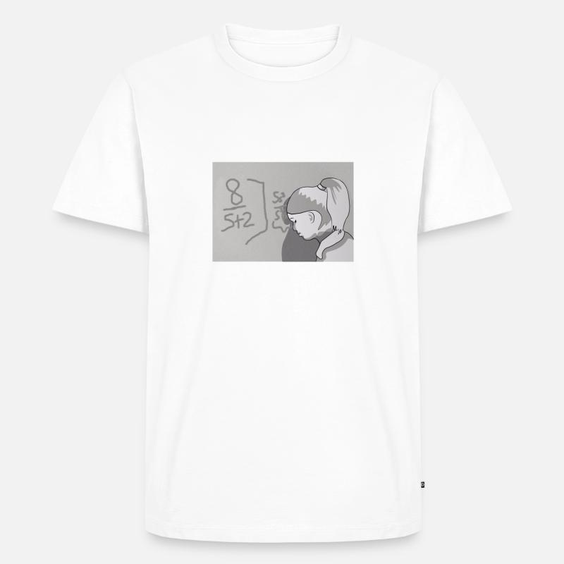 Scheiß drauf - Ich werd Stripperin! - Männer Premium Bio T-Shirt - Weiß