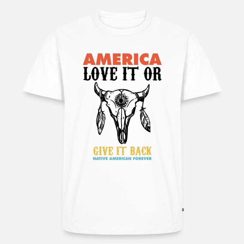 american native, deadly day, apache - Männer Premium Bio T-Shirt - Weiß