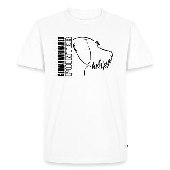 Drahthaar PROFIL - T-shirt Premium bio Homme - blanc - Devant - Nico (187cm)