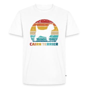 Cairn Terrier - Men's Premium Organic T-Shirt - white - Front - Nico (187cm)
