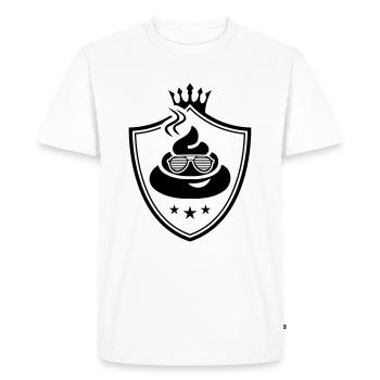 shit logo - T-shirt Premium bio Homme - blanc - Devant - Nico (187cm)
