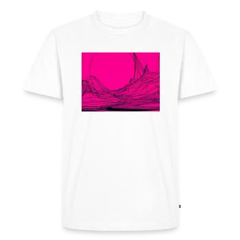 Graphic landscape - Men's Premium Organic T-Shirt - white - Front - Nico (187cm)