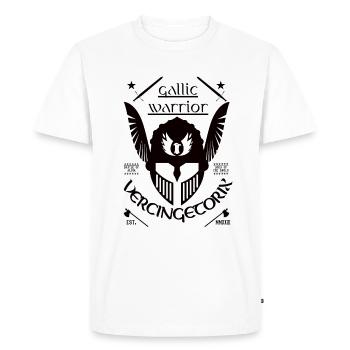 Vercingétorix prince et général de Gaule - T-shirt Premium bio Homme - blanc - Devant - Nico (187cm)