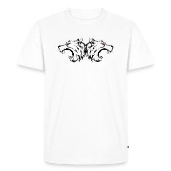 wolf_wildlife_002 - T-shirt Premium bio Homme - blanc - Devant - Nico (187cm)
