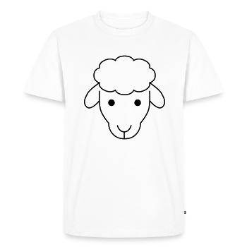 Sheep - Men's Premium Organic T-Shirt - white - Front - Nico (187cm)