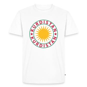 Kurdistan - T-shirt Premium bio Homme - blanc - Devant - Nico (187cm)