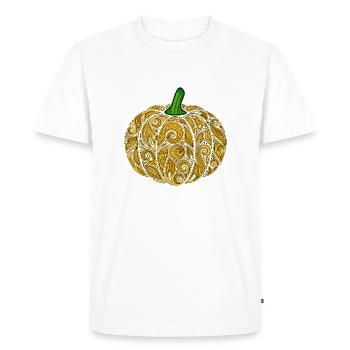 Citrouille - T-shirt Premium bio Homme - blanc - Devant - Nico (187cm)