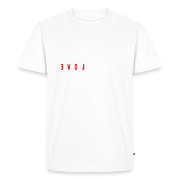 Diving LOVE Evolution as a gift - Men's Premium Organic T-Shirt - white - Front - Nico (187cm)