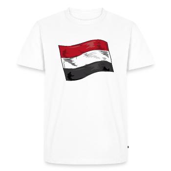 Egypte Drapeau Hurghada Afrique Drapeau Egyptien - T-shirt Premium bio Homme - blanc - Devant - Nico (187cm)