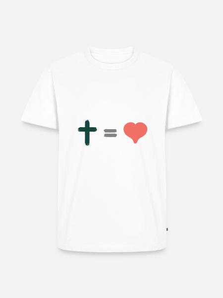 Hoffnung Gott & Christliche Klamotten - Männer Premium Bio T-Shirt - Weiß