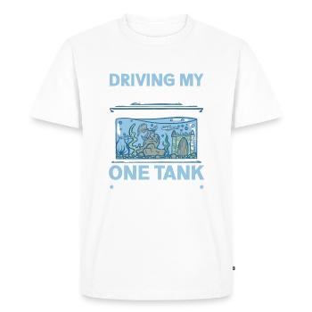 Aquarist Aquarium Hobbyist Aquarium Fish Holder - Men's Premium Organic T-Shirt - white - Front - Nico (187cm)