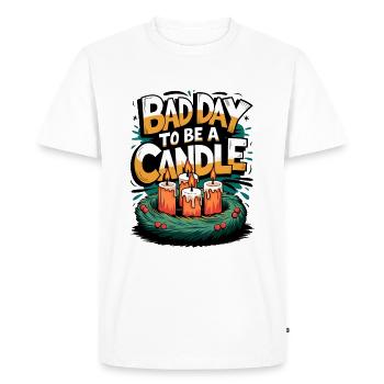 Veille de Noël Noël Drôle Quatrième Avent - T-shirt Premium bio Homme - blanc - Devant - Nico (187cm)