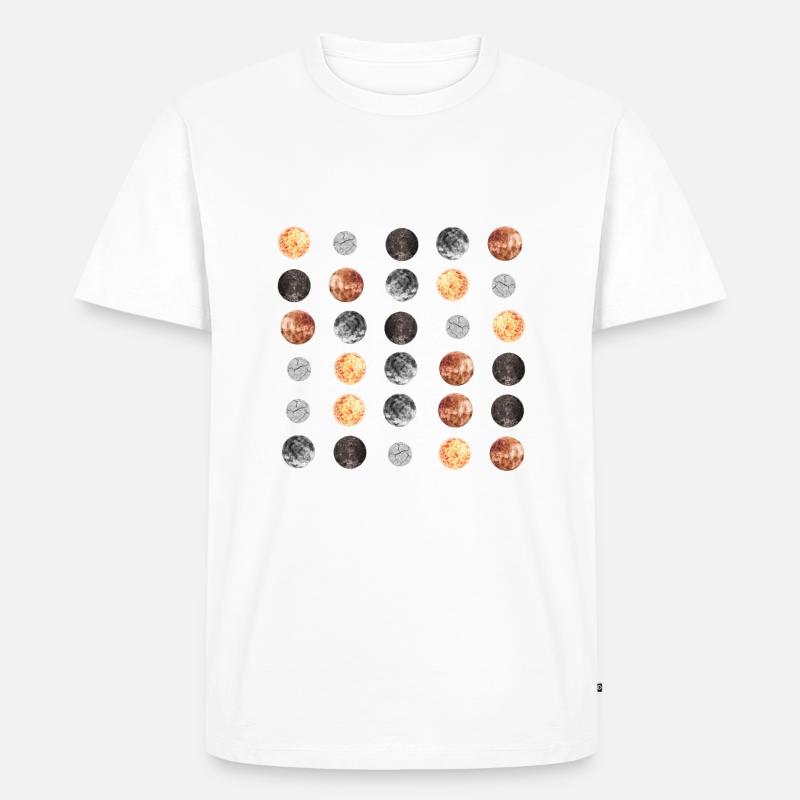 Planets - Männer Premium Bio T-Shirt - Weiß