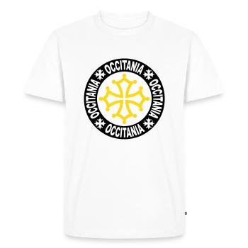 occitania 03 - T-shirt Premium bio Homme - blanc - Devant - Nico (187cm)